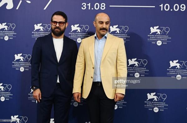 تصاویر فتوکال فیلم جنگ جهانی سوم هومن سیدی در جشنواره ونیز ، چهره متفاوت محسن تنابنده و حضور ندا جبرئیلی و مهسا حجازی